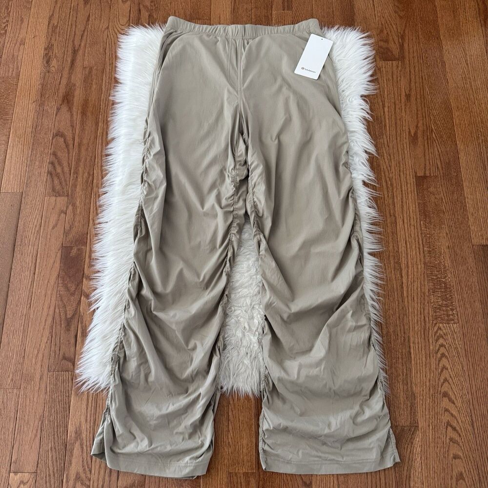 Lululemon Dance Studio Pants Women’s XL Flare High Rise Sheer Oak Slim Fit NWT